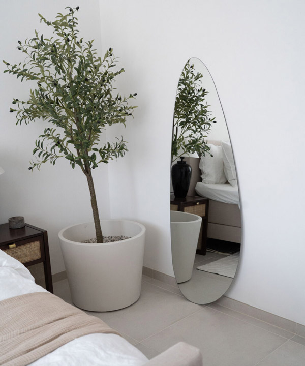 Le Grand Organique By Detay | Grand Miroir Organique | Style Scandinave | 160 X 57 cm | Sans Bordure