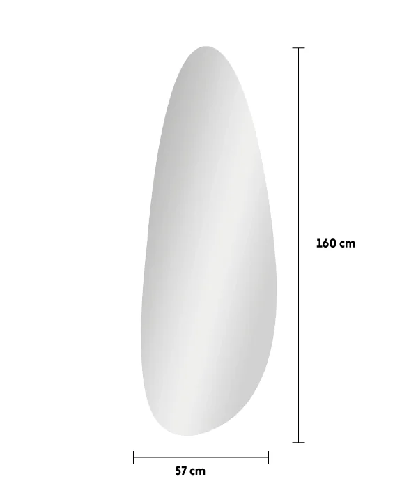 Le Grand Organique By Detay | Grand Miroir Organique | Style Scandinave | 160 X 57 cm | Sans Bordure - Image 5
