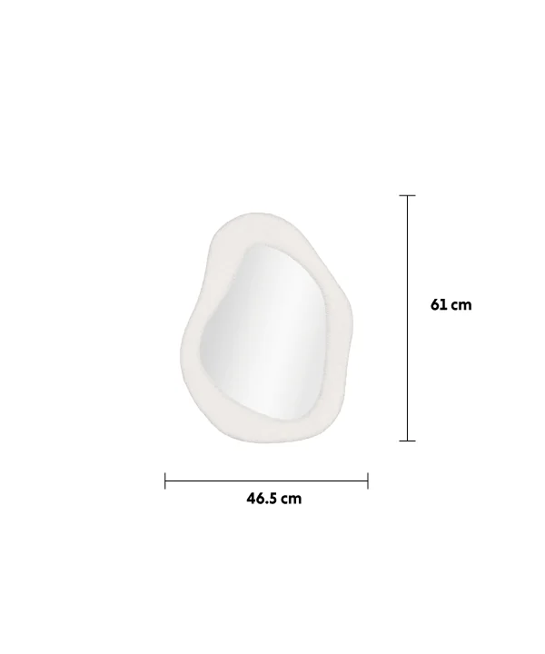 Paola By Detay | Curly mirror | Scandinavian Style | 46.5 x 61 cm - Image 3